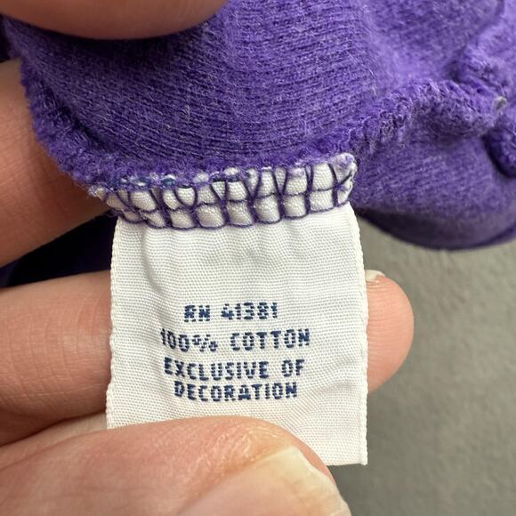 Polo Ralph Lauren Sweater Mens Medium Purple Quarter Zip Cotton Pony Pullover - Picture 11 of 11